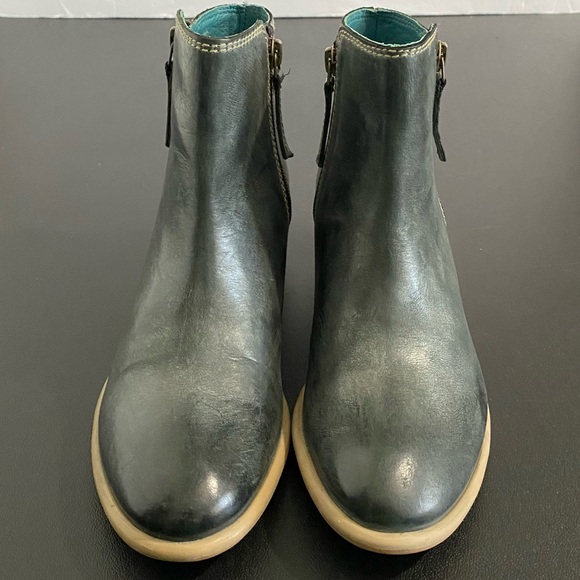 Bed Stu Roan Liz Leather Ankle Chelsea Boots Size 6 Black Epica Wash - Picture 6 of 14